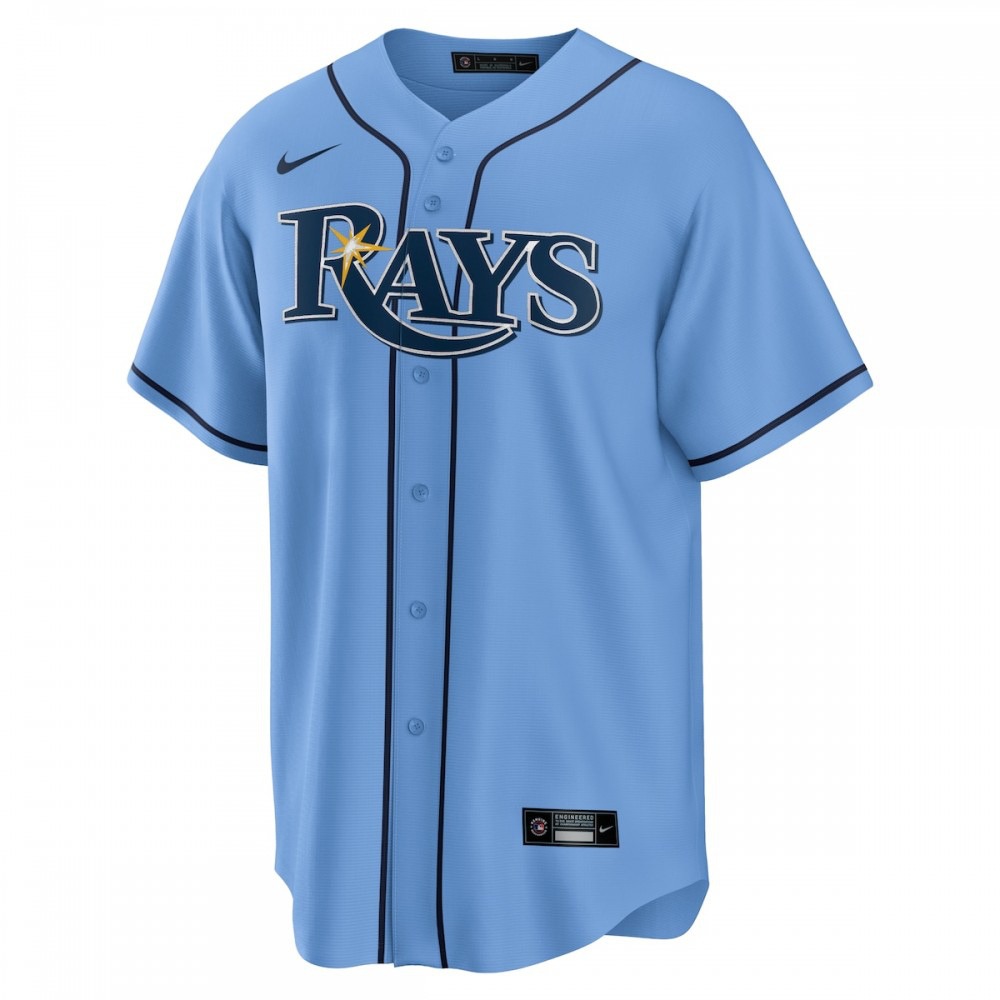 Kevin Kiermaier Tampa Bay Rays Alternate Replica Player Name Jersey - Light Blue-Pro Kit Vault | Brand New 26/27 Sports Jerseys